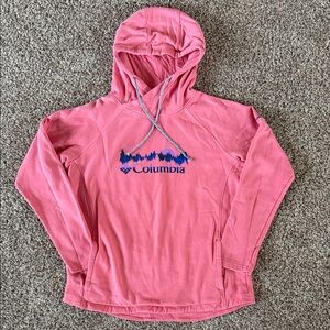 Columbia women’s size medium coral hoodie with Graphic